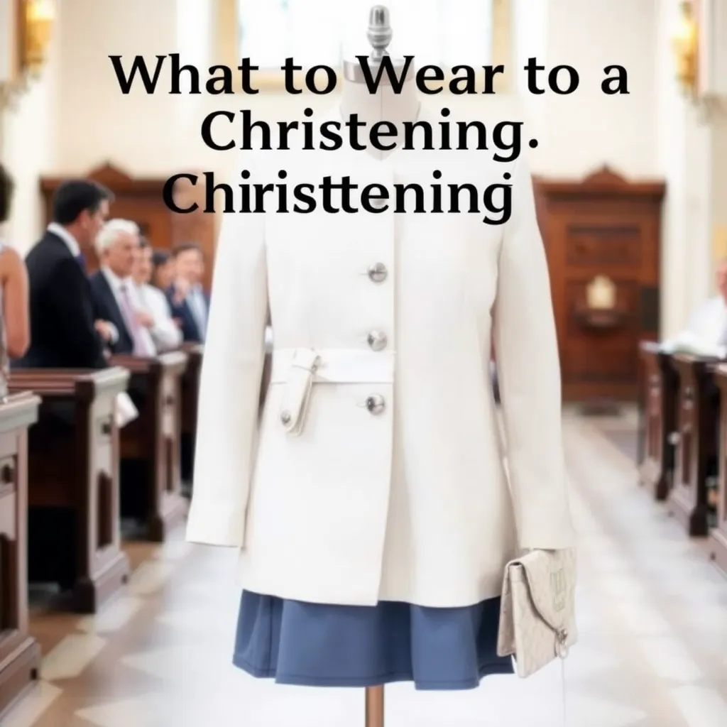 Jak się ubrać na chrzciny – przewodnik dla gości