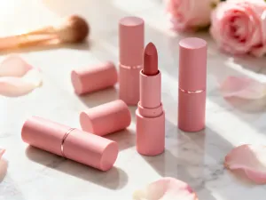 Wizażystka nakłada błyszczący pigment na środek powieki, tworząc efekt makijażu halo eye z płynnymi przejściami kolorów.